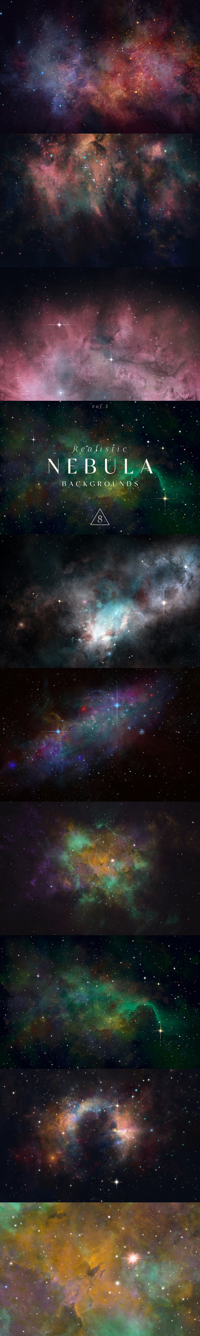 绚丽璀璨的宇宙星空背景底纹纹理集合