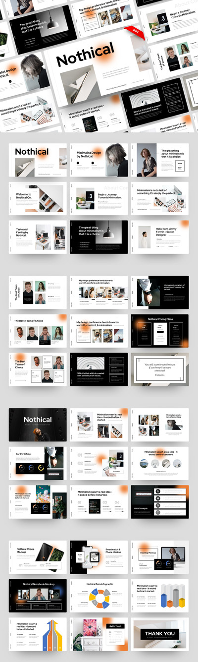 高端简约时尚多用途的高品质业务powerpoint幻灯片演示模板（pptx）