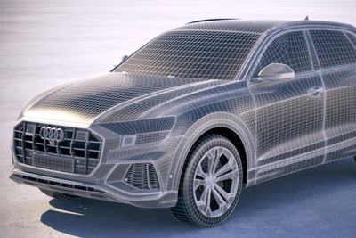 包含动画的奥迪Audi Q8 3D SUV汽车模型下载（Max,OBJ）