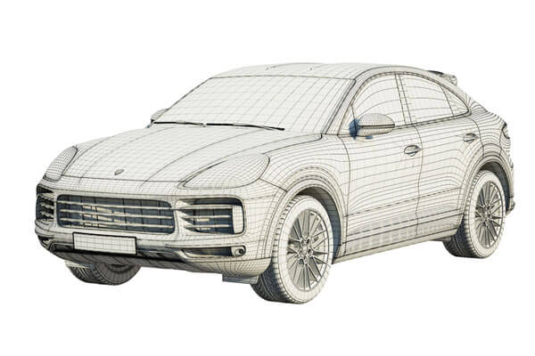 保时捷卡宴 Coupe Turbo 3D 汽车SUV模型下载（FBX,MAX）