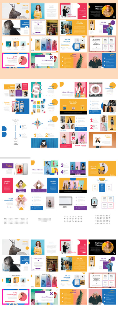 柔和的现代极简PPT模板(PPTX)