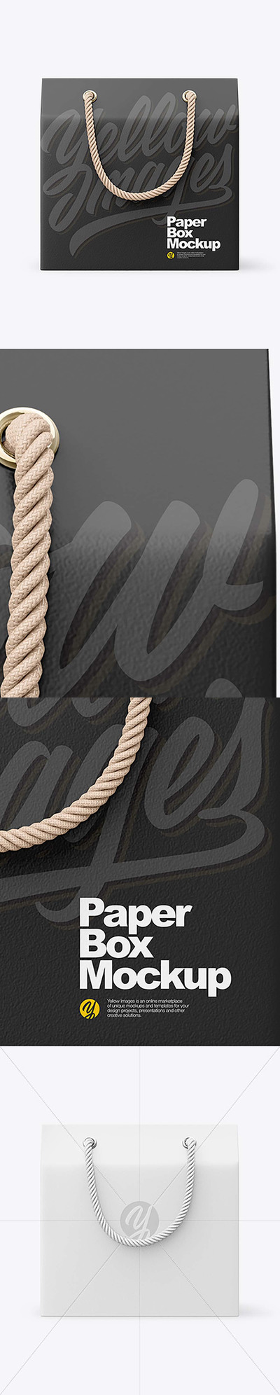 挂绳礼品包装盒品牌广告设计样机 (psd)