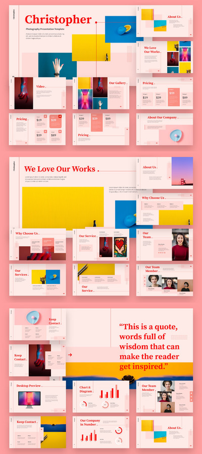 时尚个性的PPT模板 (PPTX)