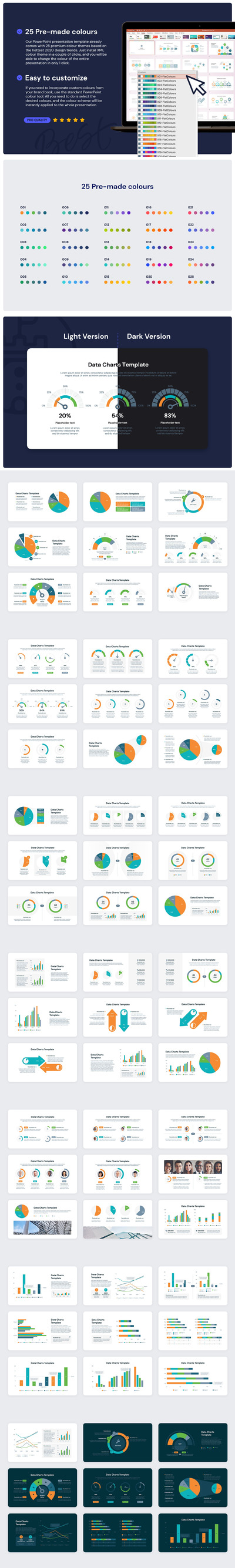 PPT常用大数据图表图形PPT模板下载 (PPTX,PDF)