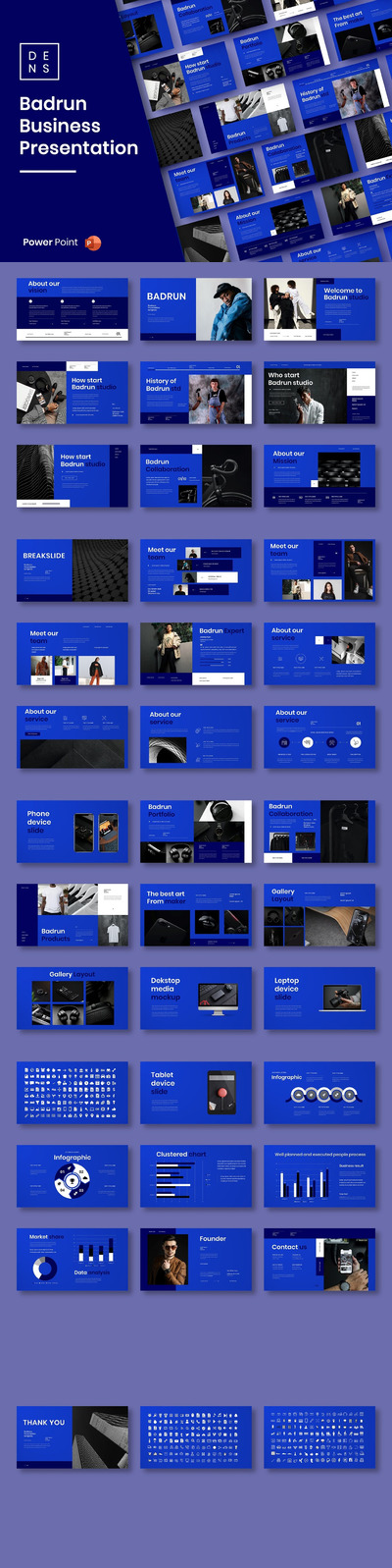 高端时尚专业的多用途商业商务powerpoint幻灯片演示模板（pptx）