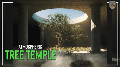 blender如何制作一个带烟雾的梦幻场景教程+工程文件下载（blend）