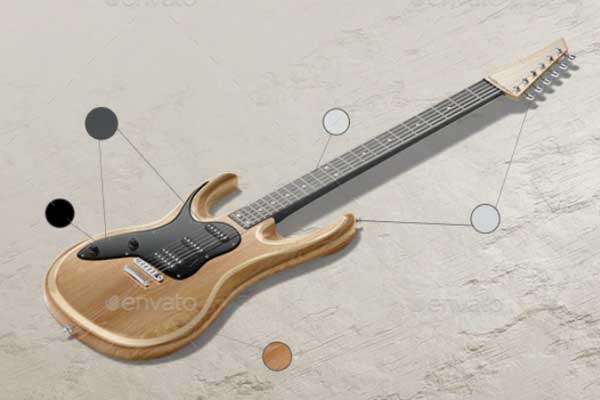 电吉他外观设计样机集[1.03GB,PSD]