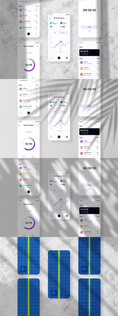 简约好用的手机APP UI应用程序样机展示模型mockups