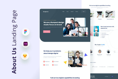 登录页网站UI模板(FIG,SKETCH,XD)