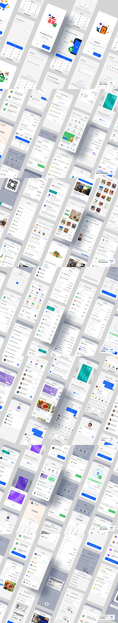 电子钱包数据应用程序Ui工具包(SKETCH)