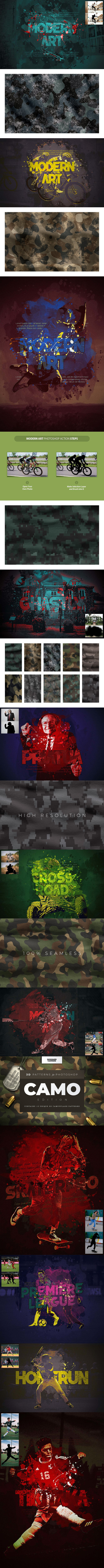 现代艺术抽象飞溅照片效果ps动作 (atn)