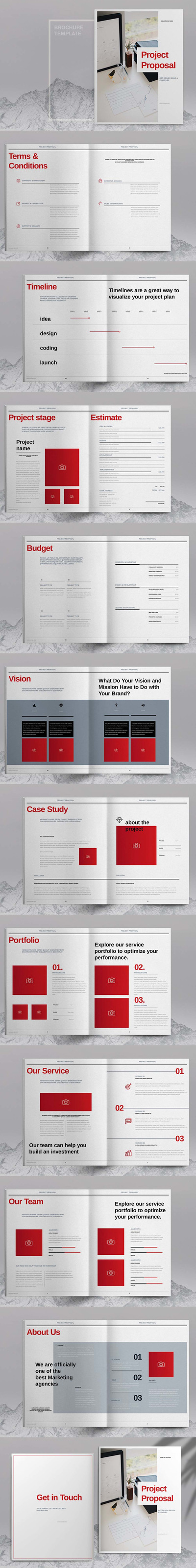 商业项目投标/建议书模板 (indd)