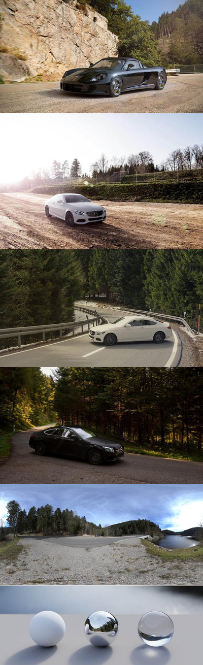 16K的真实场景道路山路户外 HDRI 场景图片包（hdr，2.17GB）