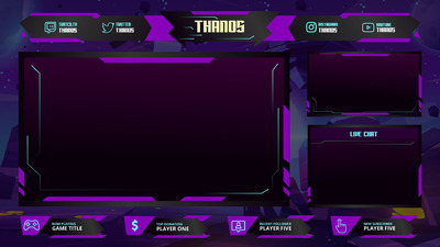 酷炫游戏界面UI装饰元素 (AI,EPS,JPG,PNG,PSD)