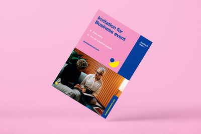 时尚高端专业的高品质研讨会邀请函传单海报设计模板-AI