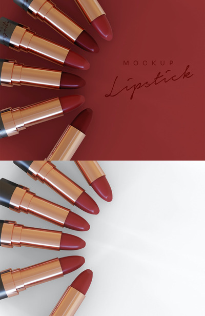 化妆品口红设计样机(PSD)