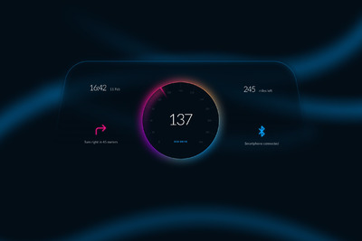 汽车仪表盘概念Ui模板 (FIG)