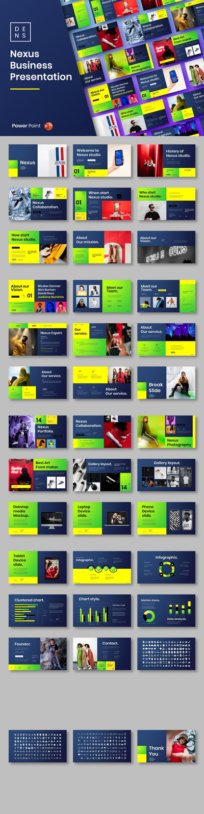 时尚高端专业的高品质商业商务powerp幻灯片演示模板（pptx）