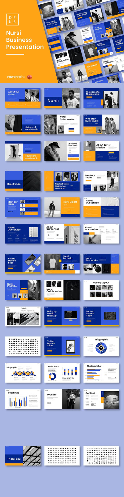 时尚高端多用途的高品质powerpoint幻灯片演示模板（pptx）