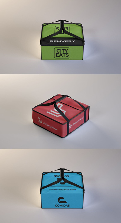 披萨快递相关样机 (PSD)