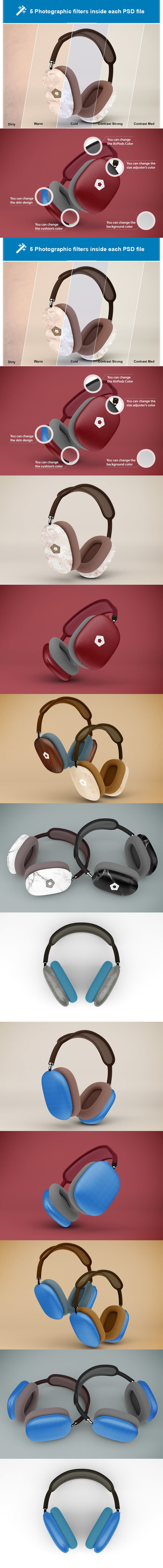 AirPods Max 耳机样机 (PSD)