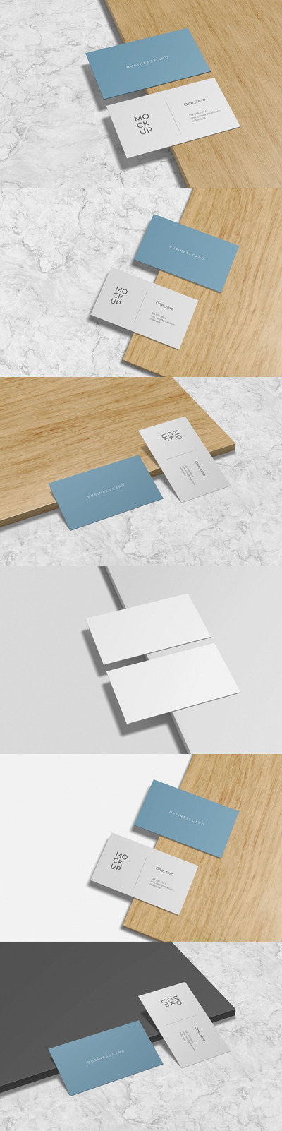 极简主义名片设计展示样机 (JPG,PDF,PSD)