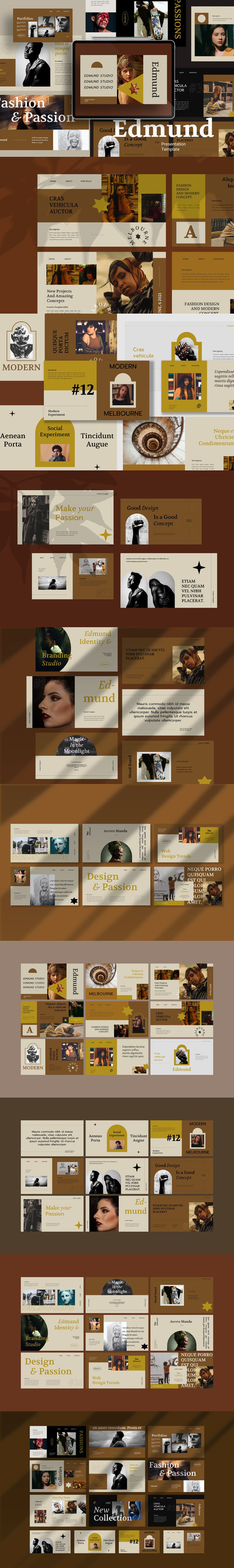 优雅高端简约多用途的powerpoint幻灯片演示模板（pptx）