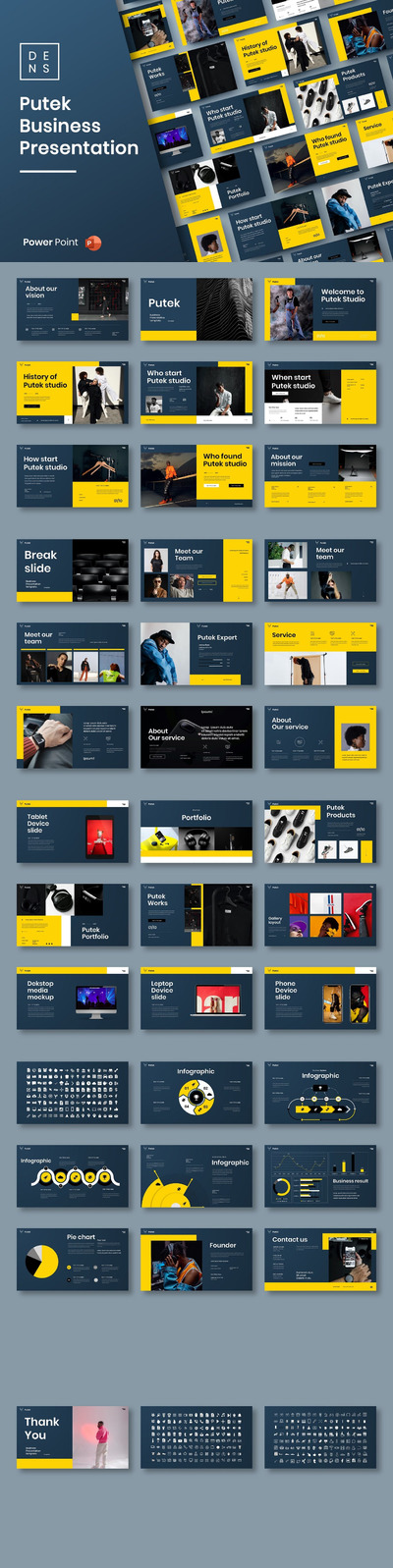 时尚高端专业的高品质商业商务powerpoint幻灯片演示模板（pptx）