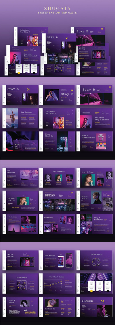 高端时尚绚丽的高品质多用途大数据powerpoint幻灯片演示模板（pptx）