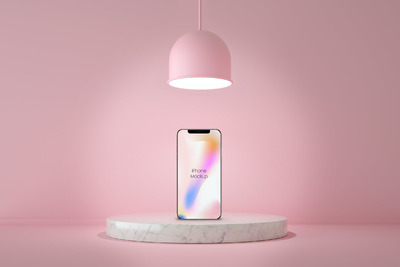 iPhone 创意场景样机 (PSD)