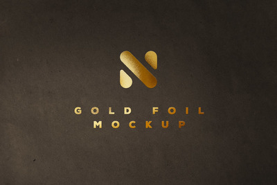 时尚高端逼真的金色质感logo标志设计VI样机展示模型mockups