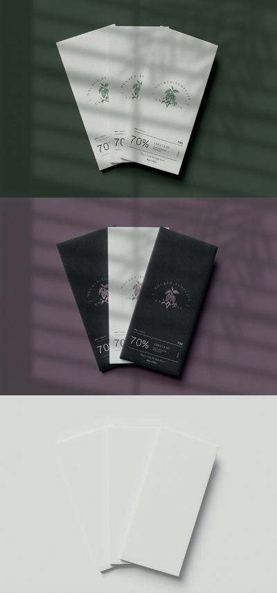 巧克力包装设计展示样机 (PSD)