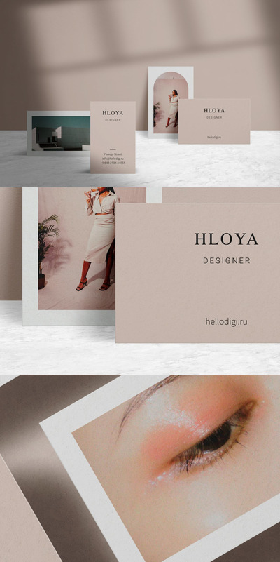 商业名片设计展示样机 (PSD)