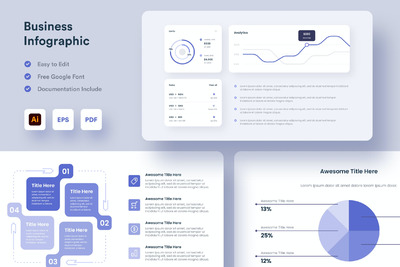 商务数据信息图表(AI,EPS,PDF)