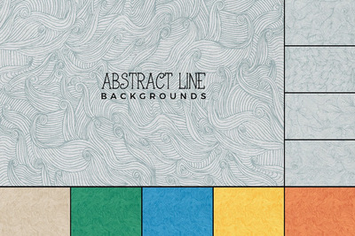 手绘抽象线条背景素材 (PSD,JPG)