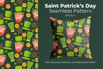 圣帕特里克节图案素材 (AI,EPS,PNG)