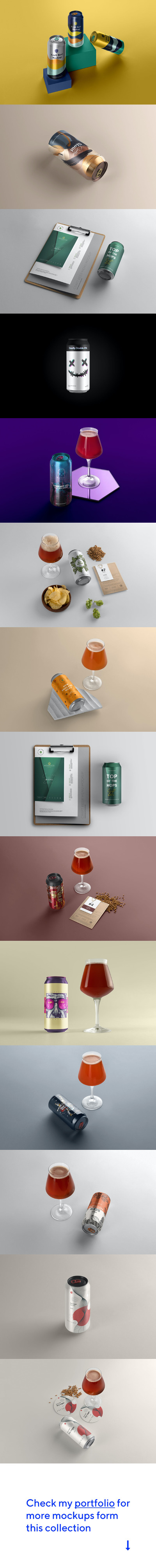 工艺啤酒包装实物模型样机V1 (PSD)