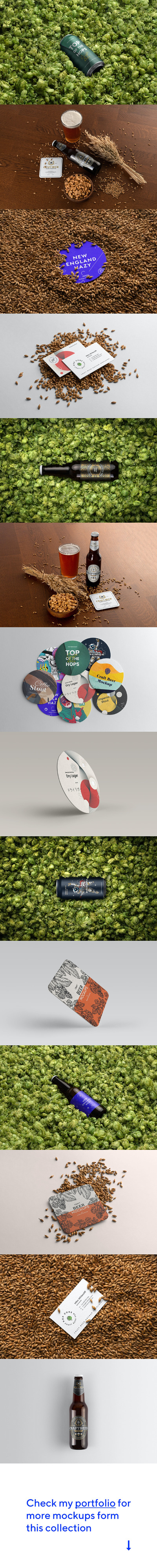 工艺啤酒包装实物模型样机V3 (PSD)