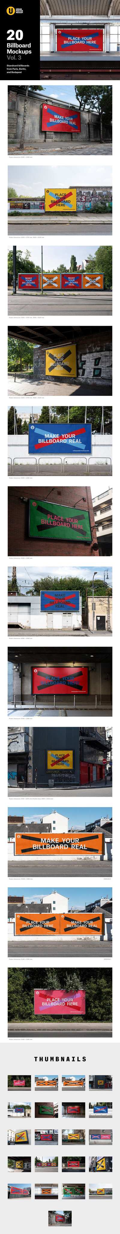 城市户外广告牌海报样机[2.74GB,PSD]