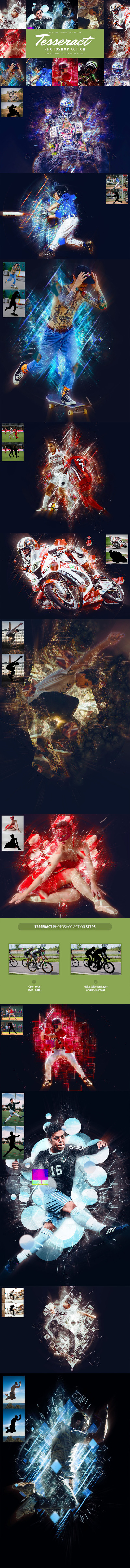 发光几何形状效果ps特效动作 (atn)