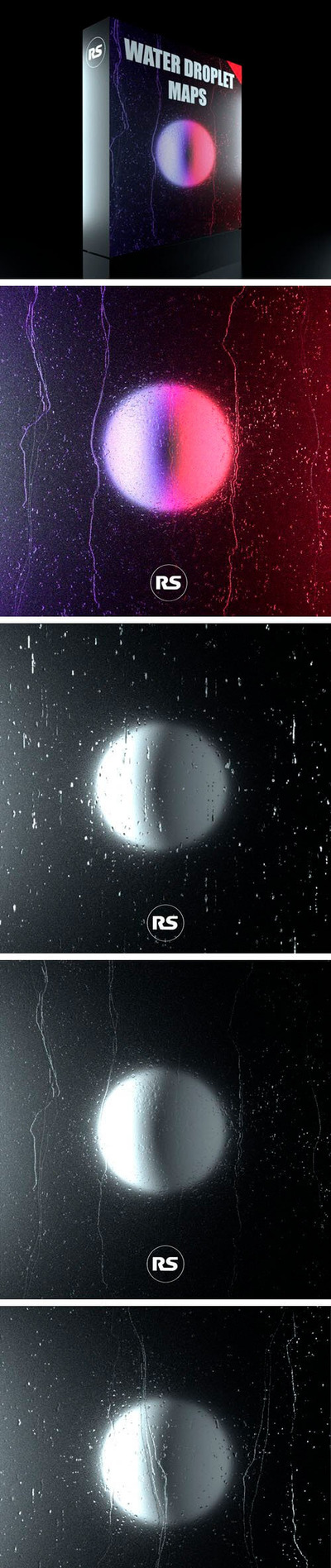 3D渲染必备玻璃上的水珠bump凹凸贴图下载（PNG）