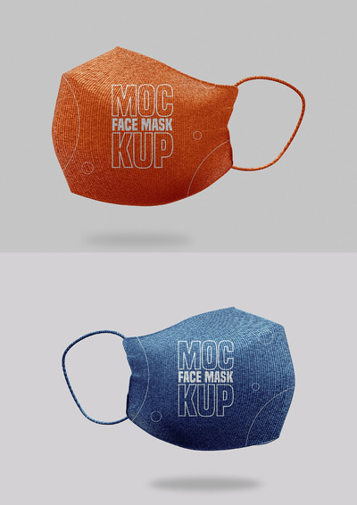 高端口罩产品样机 - Vol 01 (PSD)