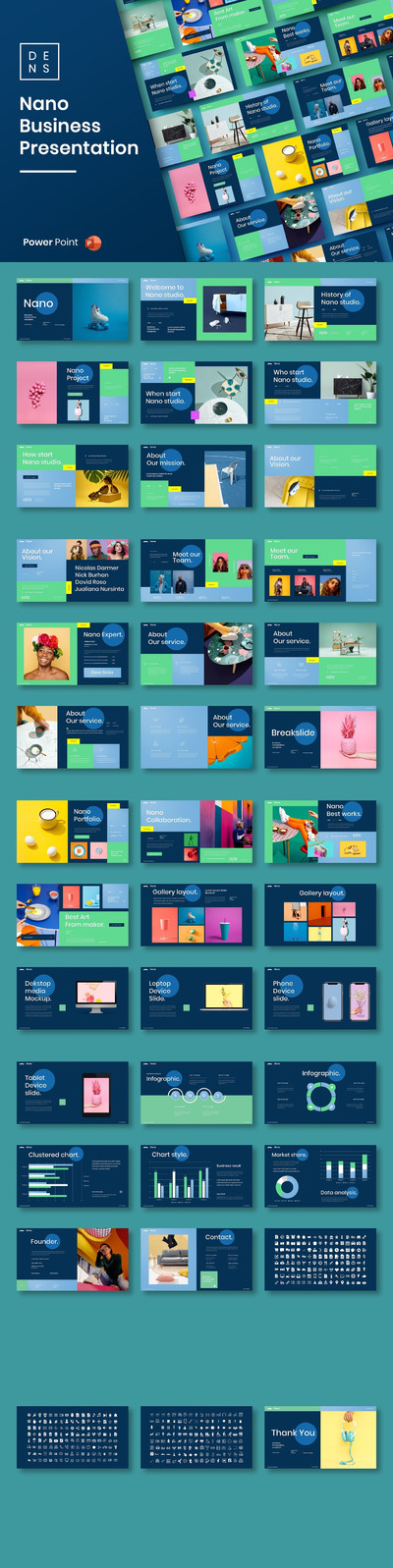 时尚清新高端简约多用途的高品质商业商务powerpoint幻灯片演示模板（pptx）