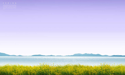 紫色美丽风景背景图素材 (psd)