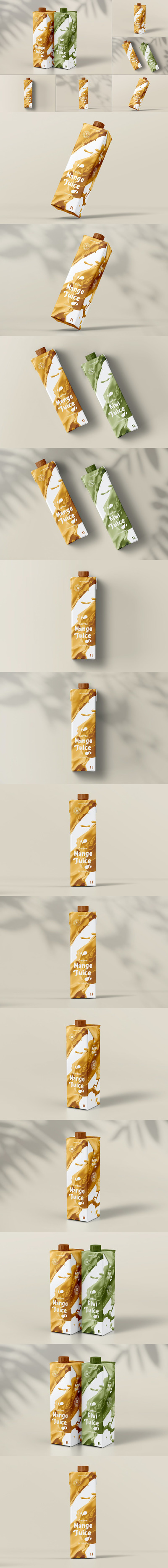 逼真质感的高品质牛奶饮料包装设计VI样机展示模型mockups