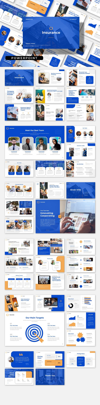 时尚高端专业的高品质业务汇报powerpoint幻灯片演示模板（pptx）