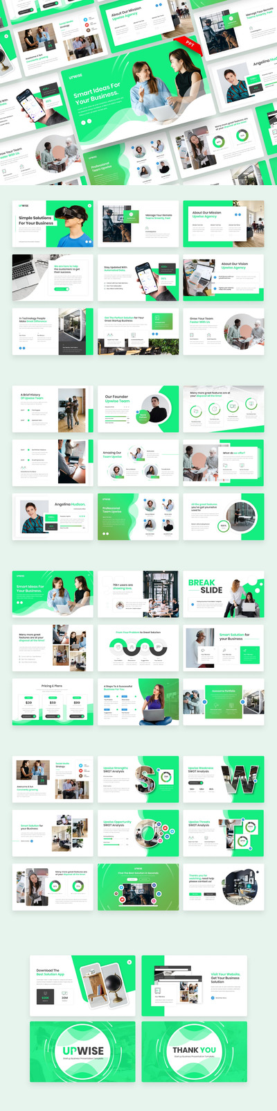 简约高端时尚清新多用途业务powerpoint幻灯片演示模板（pptx）