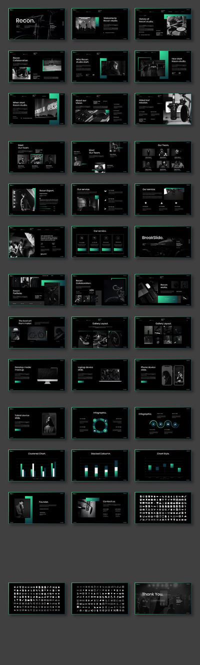 Recon – 经典商务风ppt模板(PPTX)