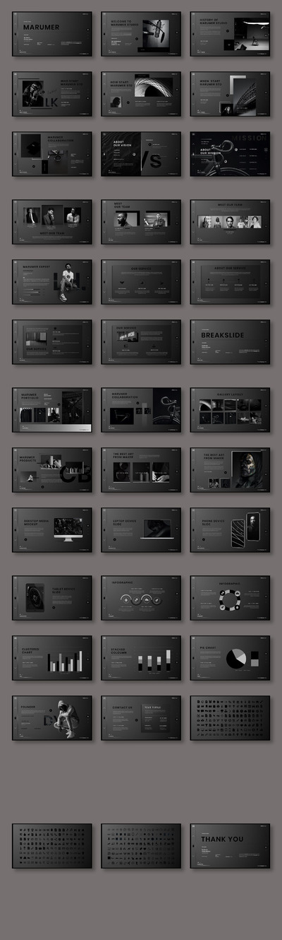 Marumer – 商务风格ppt模板 (PPTX)