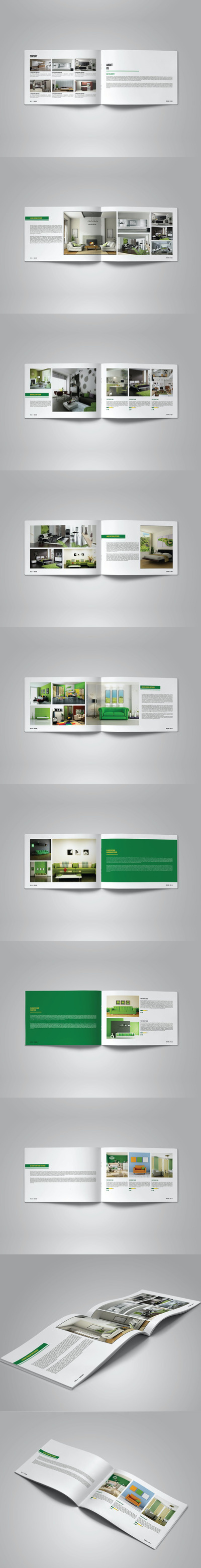 室内设计大图画册模板 (INDD,PDF)